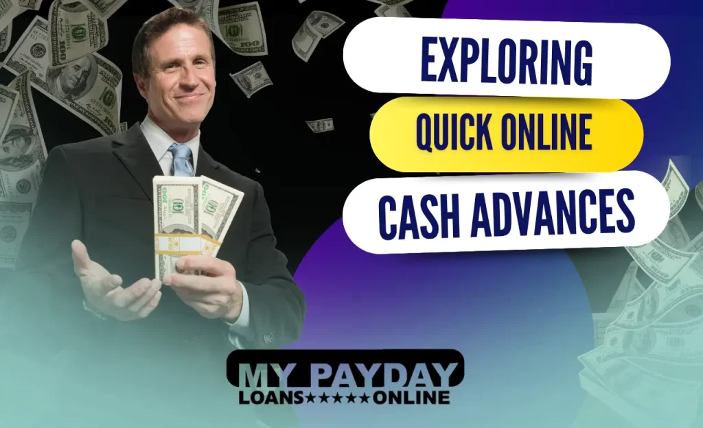 A person researching quick online cash advances for urgent financial needs